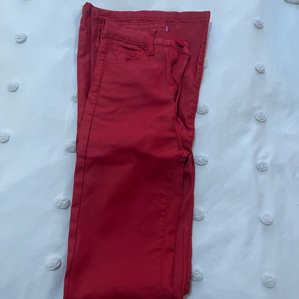 Edikted flair pants red boot cute super cute